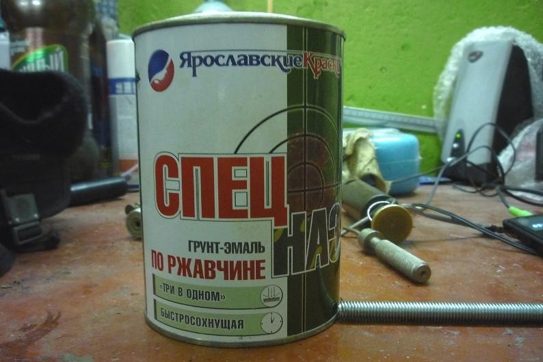 Банка с краской Спецназ