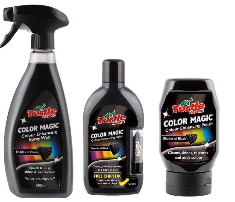 Черные полироли Turtle Wax Color Magic