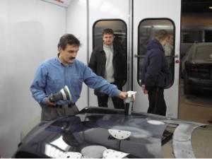 Шлифование после покраски автомобиля