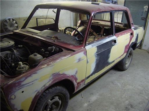 Шпаклевание автомобиля