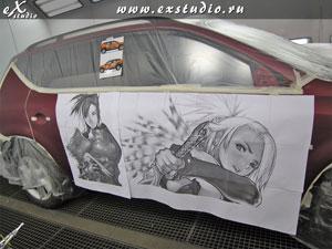 Подготовка рисунка для нанесения